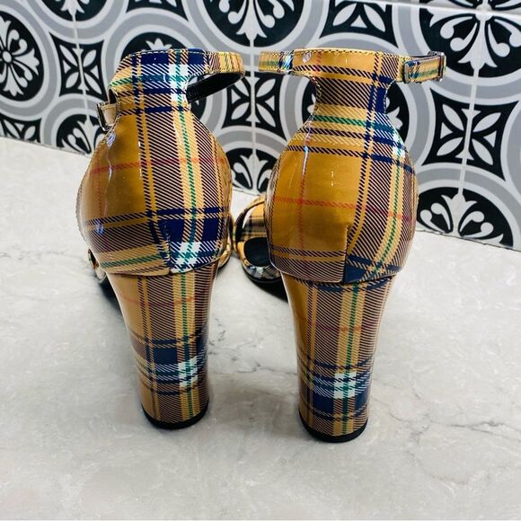 Madden Girl Women's Beella Mustard Plaid 9.5 NEW - Picture 12 of 14